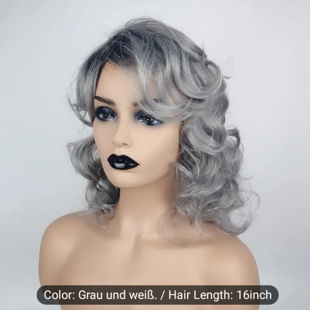 NWOT Gourgous 16 in Gray Synthetic Wig